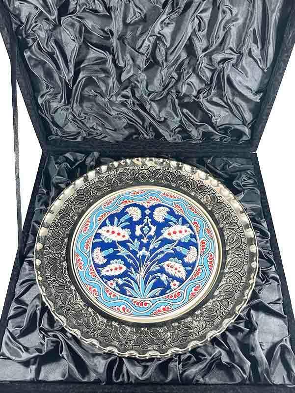 Official Protocol Gift 25 cm Silver Plated Plate - 3