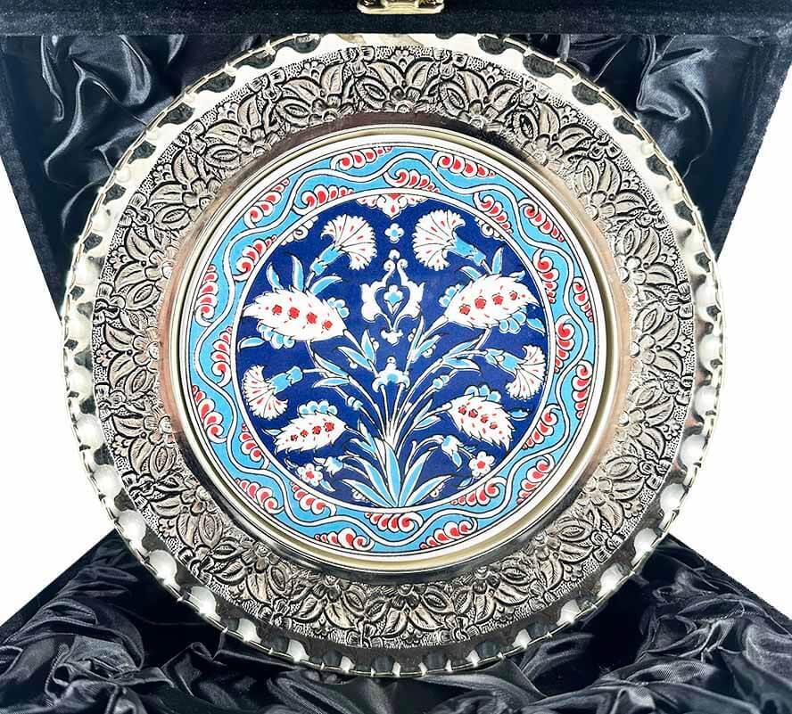 Official Protocol Gift 25 cm Silver Plated Plate - 1