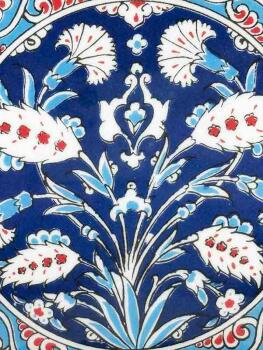 25cm Silver-Plated Decorative Plate - Çini Evi (1)