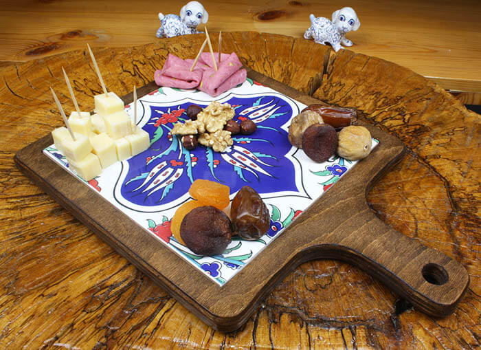 3 Tulip Wooden Serving Tray - 1