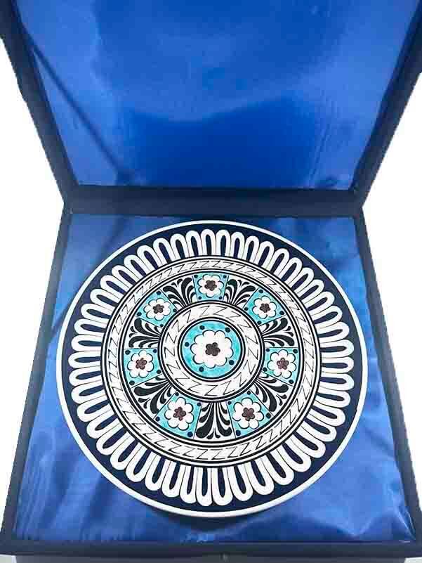 30 cm İznik-Teller mit „Millet İşi“ Motiv – Handgefertigtes Geschenk für staatliche Institutionen - 3