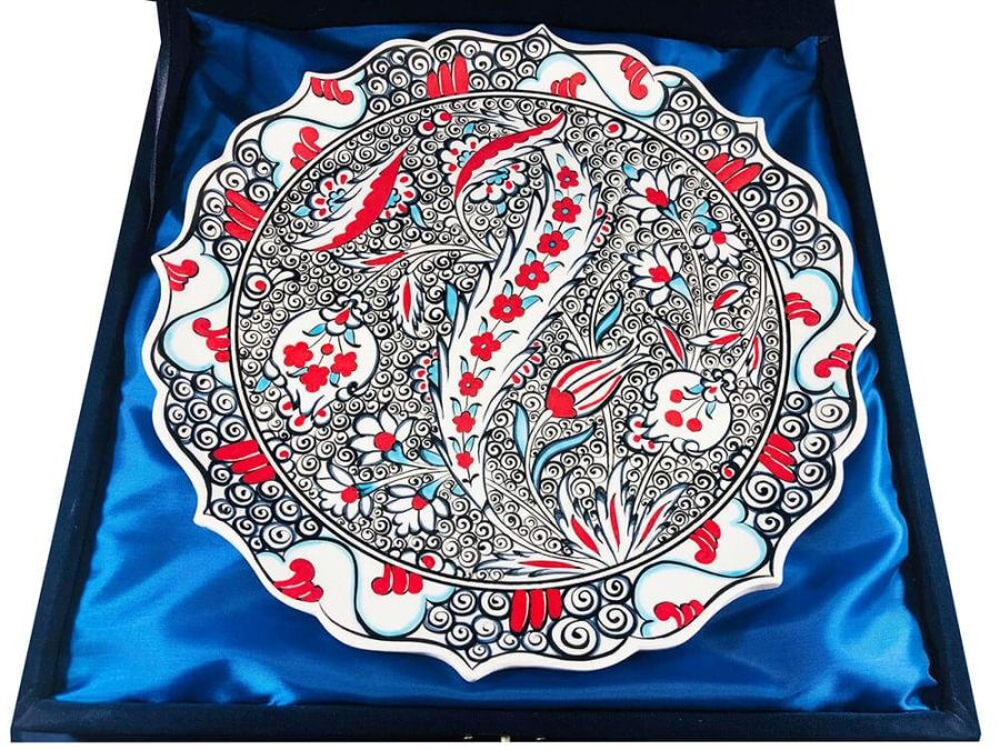 30cm Iznik Pottery Plate Special Institution and Business Gift - 3
