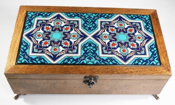 صندوق مجوهرات خشبي - Çini Evi