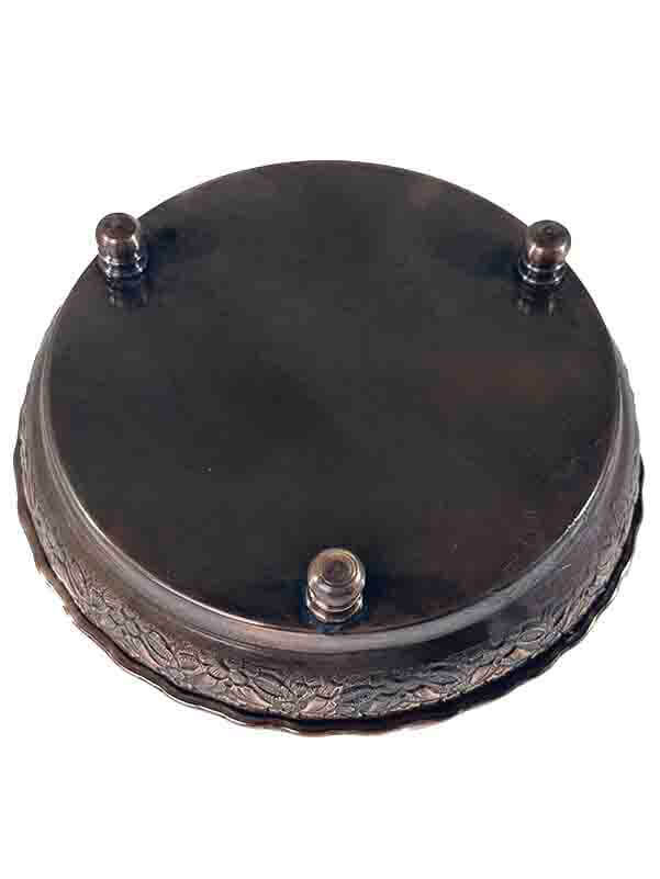 Allah Inscription Antique Copper-Plated Sugar Bowl - 2