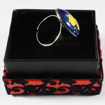 Alone cat facing the moon - Çini Evi (1)