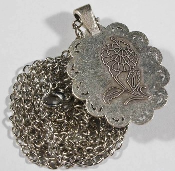 Anemon Laleler İznik Çini Kolye Ucu - Çini Evi (1)