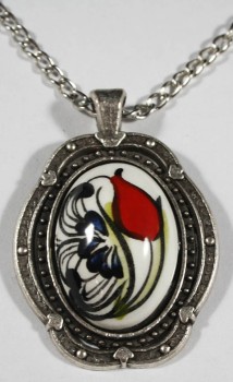 Anniversary Gift Iznik Ceramic Pendant - Çini Evi