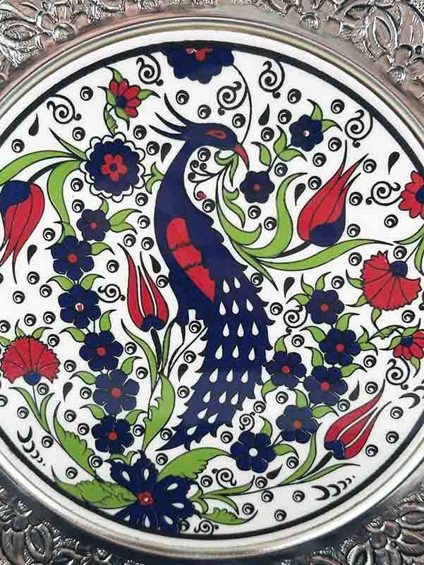Assiette argentée 25 cm cadeau de nouveau travail - 2