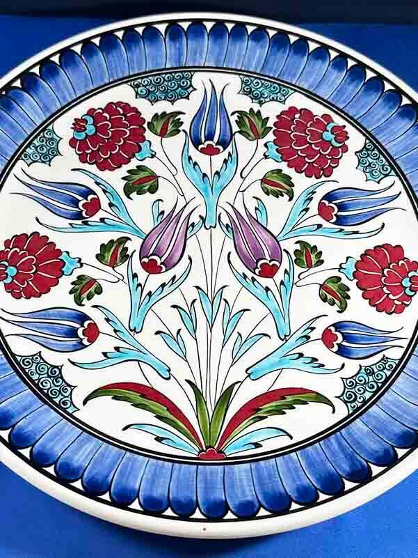 Assiette décorative Anémone 30 cm – Collection Iznik - 3