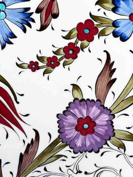 Assiette décorative en céramique d’Iznik 25 cm – Motif Haliç & Style de Damas – Cadeau d’Entreprise Élégant - 2