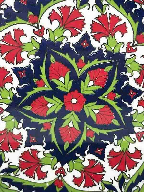 Assiette Décorative Jardin d’Œillets Argentée – 25 cm - 2