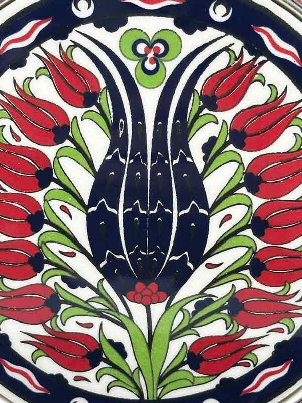 Assiette Décorative Lalezar Argentée – 25 cm - 2