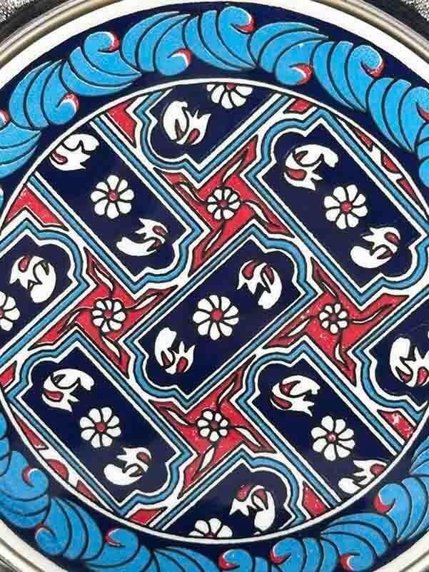 Assiette Décorative Motif Trèfle Argentée – 25 cm - 2