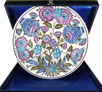 Assiette de poterie Iznik sur mesure personnalisée - Çini Evi