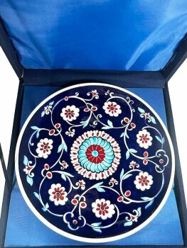 Assiette d’Iznik 25 cm – Cadeau de Fiançailles et de Mariage - 3