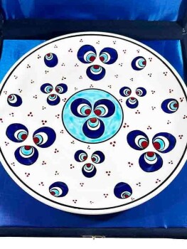 Assiette d’Iznik Motif Çintemani – Céramique Artisanale 25 cm - 3