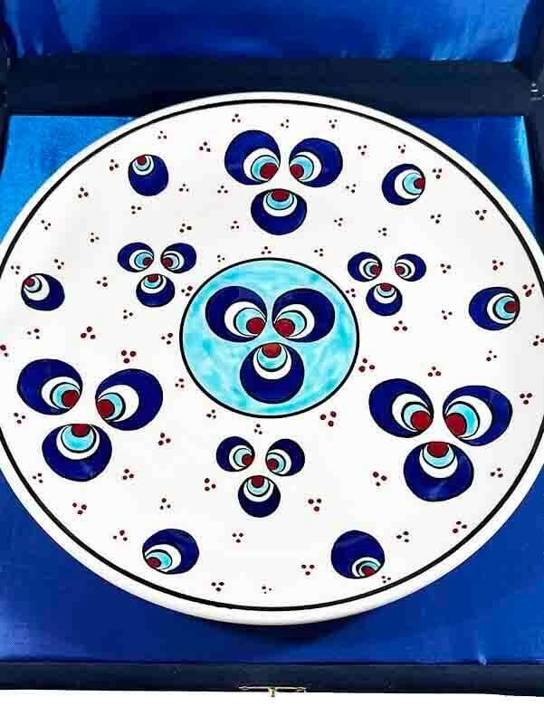 Assiette d’Iznik Motif Çintemani – Céramique Artisanale 25 cm - 3