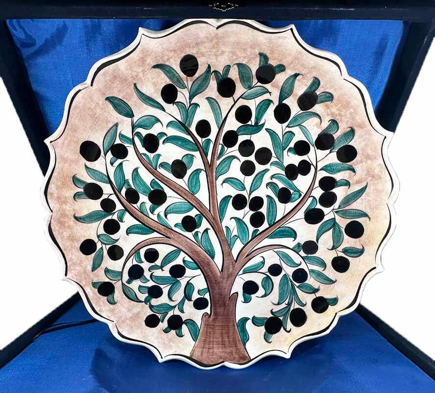 Assiette d’Iznik à Motif d’Olivier - 1