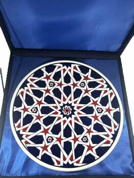 Assiette d’Iznik – Motif Étoile Seldjoukide – Cadeau Institutionnel - 3