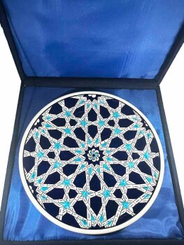Assiette d’Iznik – Motif Étoile Seldjoukide Cadeau de Remerciement - 3