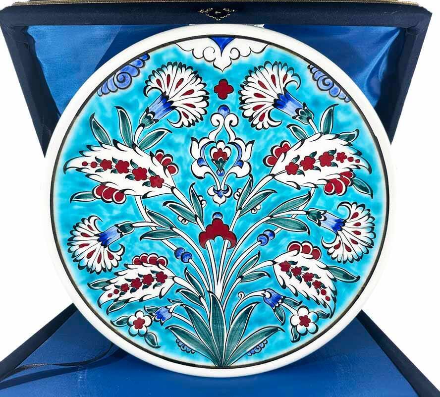 Assiette d’Iznik à Motifs Hatayi et Œillets - 1