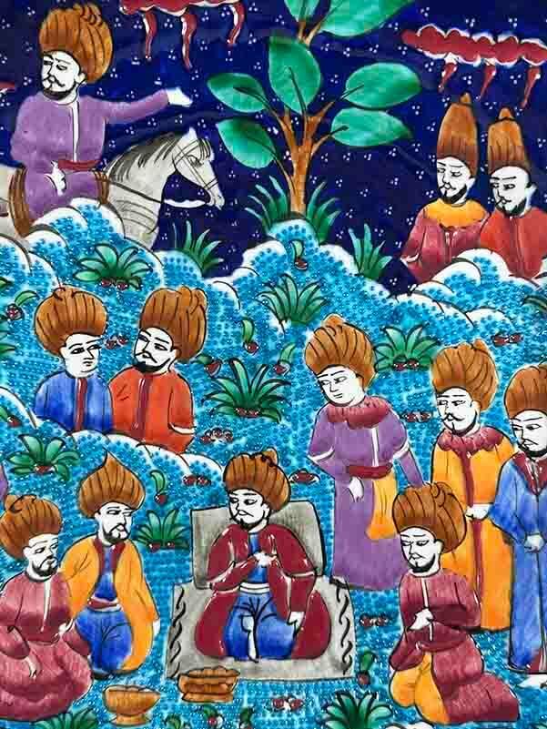 Assiette en Céramique d’Iznik – “Présent Offert au Dirigeant d’État - 2