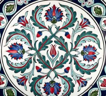 Assiette en céramique d’Iznik | Cadeau d’affaires Allemagne–Turquie 30 cm - 2