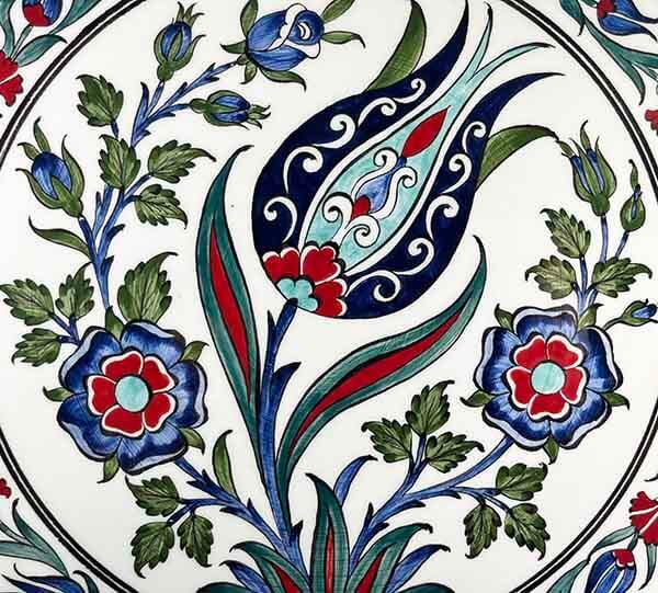 Assiette en céramique d’Iznik | Cadeau d’affaires Angleterre–Turquie 30 cm - 2