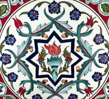 Assiette en céramique d’Iznik | Cadeau d’affaires États-Unis–Turquie 30 cm - 2