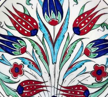 Assiette en céramique d’Iznik Lalezar 18 cm - 2