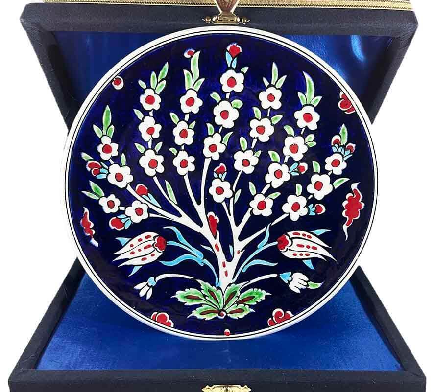 Assiette en céramique d’Iznik | Motif ottoman de l’Arbre de Vie 18 cm - 1