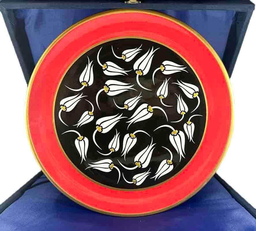 Assiette en Céramique d'Iznik 30 cm – Cadeau d'Entreprise Élégant - 1