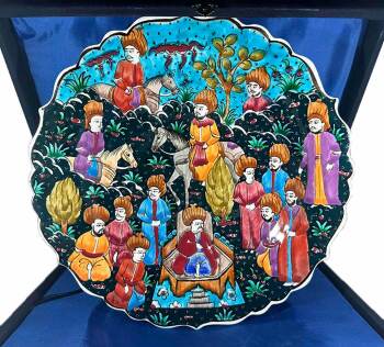 Assiette en Céramique d’Iznik – “Le Divan du Sultan - Çini Evi