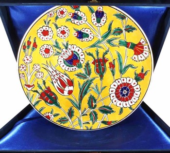 Assiette en céramique Iznik de 30 cm cadeau du professeur - 1