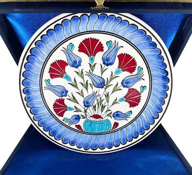 Assiette Iznik Jardin d’œillets 25 cm - 1