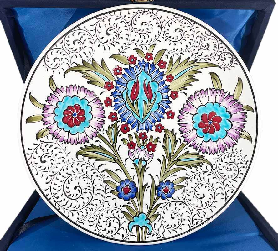 Assiette VIP en céramique d’Iznik, cadeau pour la maison - 1