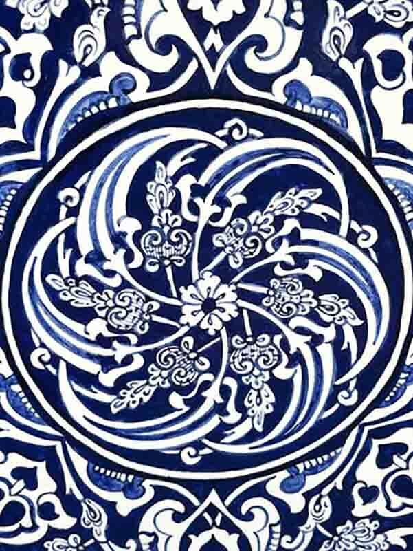 Baba Nakkas Iznik Ceramic Plate - 2