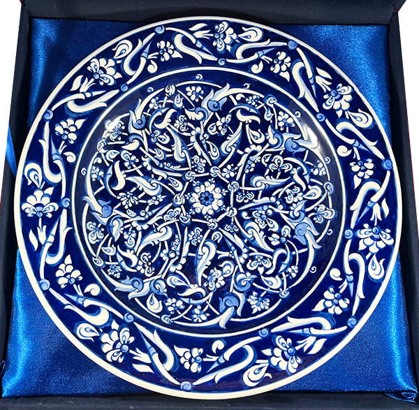 Babanakkaş-Muster 30cm Iznik-Keramikplatte - 3