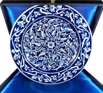 Babanakkaş-Muster 30cm Iznik-Keramikplatte - 1