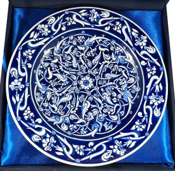 Babanakkaş Pattern 30cm Iznik Pottery Plate - 3