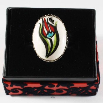 Bague en tulipe élégante - Çini Evi
