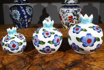 Bahar Motifli Nar Takımı - Çini Evi