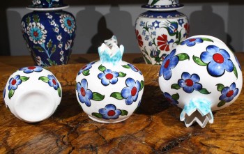 Bahar Motifli Nar Takımı - Çini Evi (1)