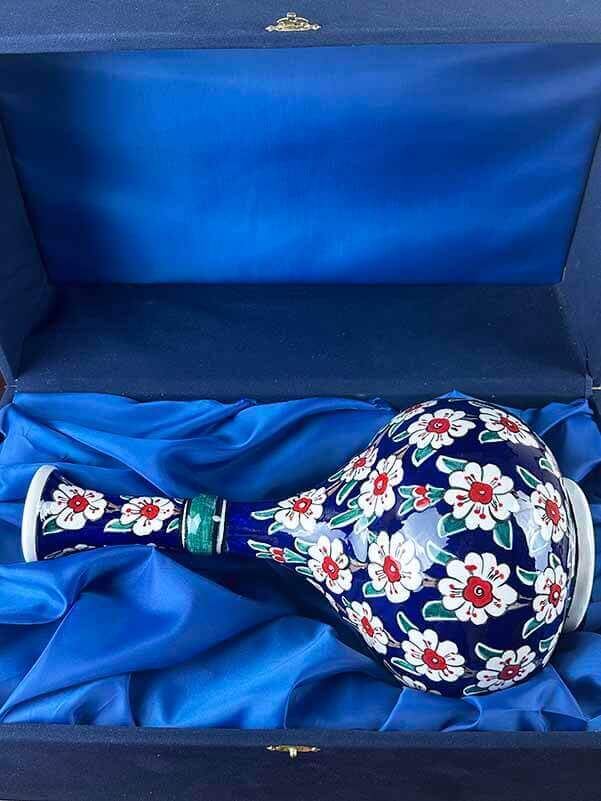 Baum-des-Lebens Iznik-Keramikvase 30 cm – Kunst trifft Symbolik - 2