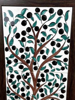 Bereketin Kökleri – Zeytin Motifli İznik Çini Pano - 2