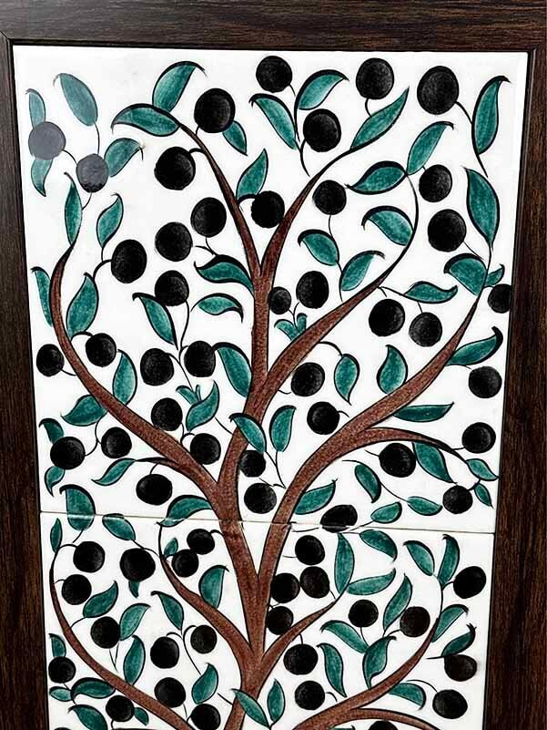 Bereketin Kökleri – Zeytin Motifli İznik Çini Pano - 2