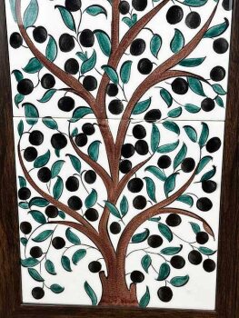 Bereketin Kökleri – Zeytin Motifli İznik Çini Pano - 3