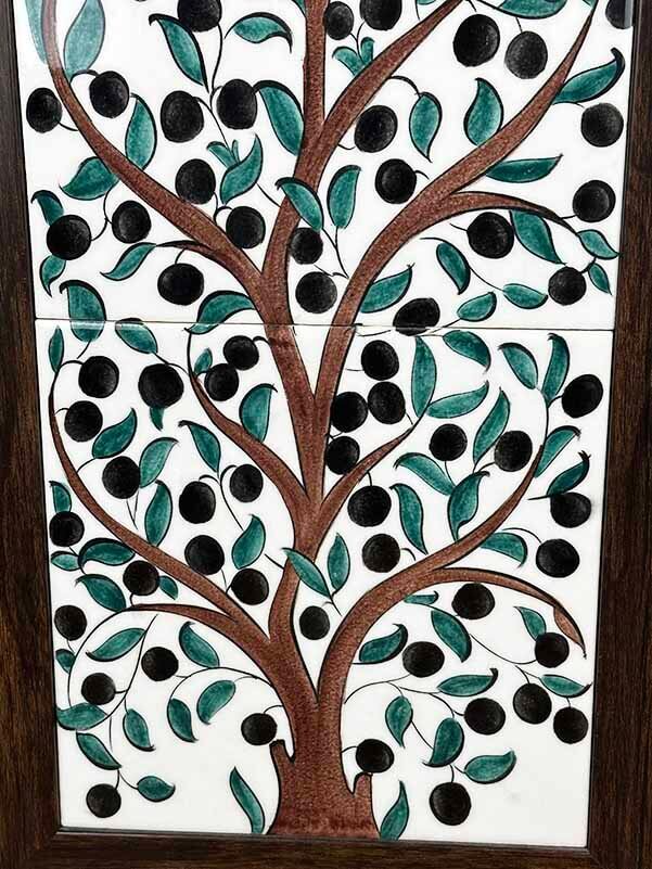 Bereketin Kökleri – Zeytin Motifli İznik Çini Pano - 3