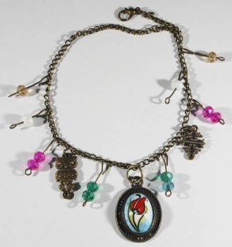 Birthday Gift Iznik Ceramic Anklet - 1