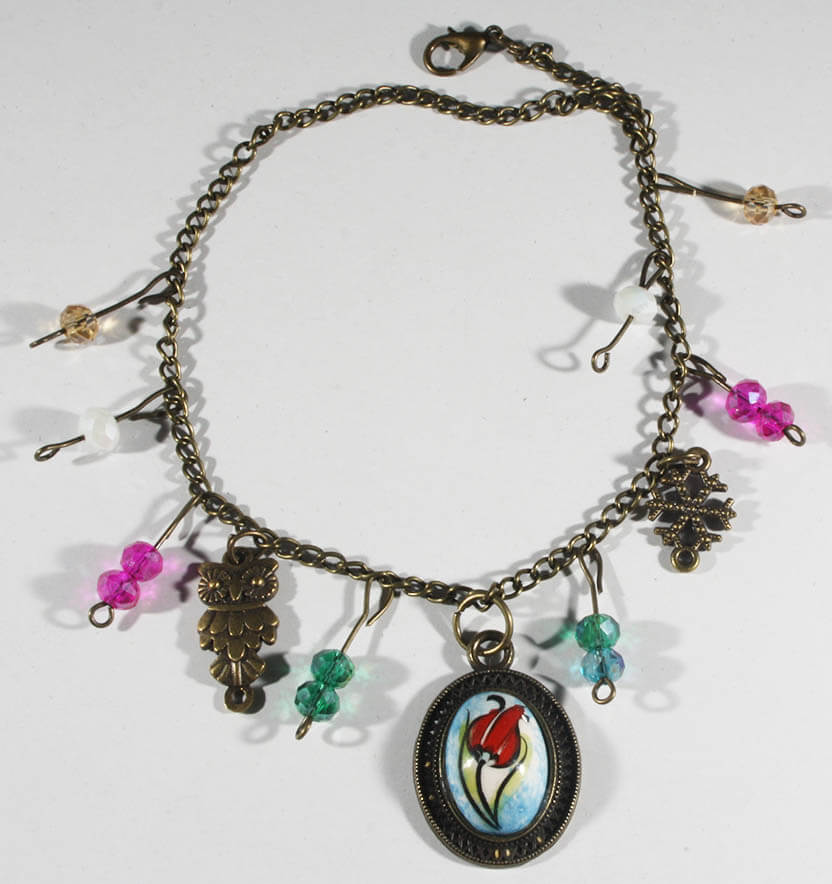 Birthday Gift Iznik Ceramic Anklet - 1
